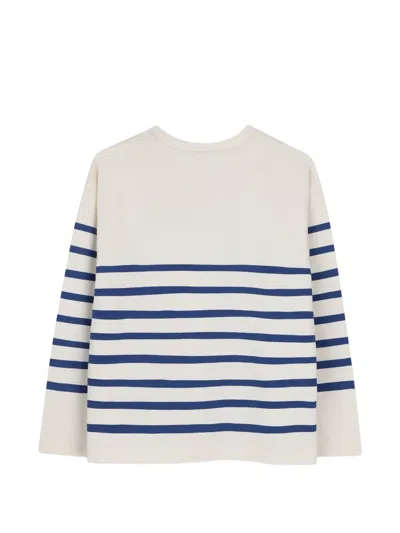 Marc Jacobs Striped Long-sleeve T-shirt In Neutral