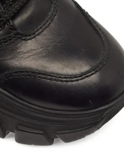 Pre-owned Prada Monolith Chunky-sole Boots In Black
