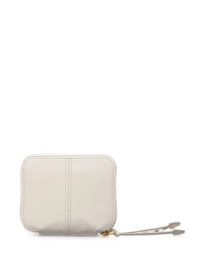 Prada Small Leather Wallet In White