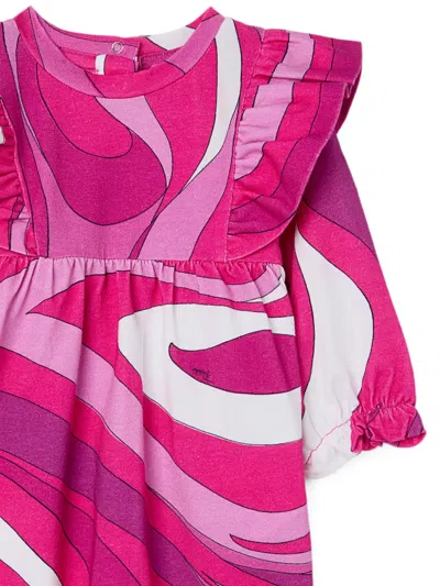 Pucci Junior Marmo-print Romper In Multi