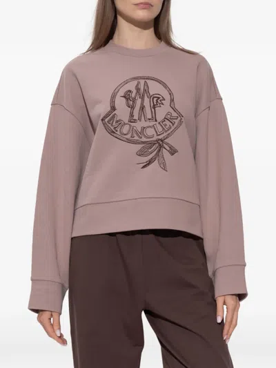 Moncler Logo-embroidered Sweatshirt In Multi