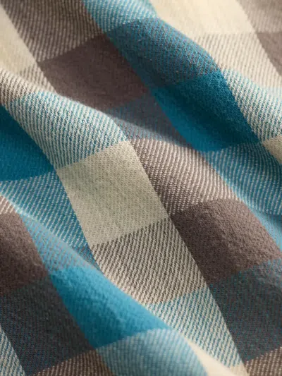 Rrl Buttoned Checked Shirt In Blue