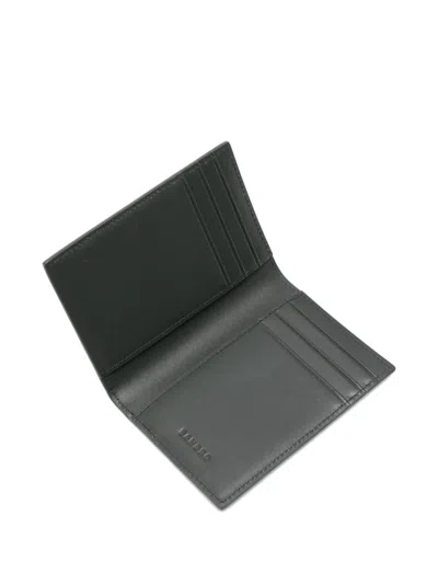 Sandro Reconstituted Leather Leather Wallet In Black