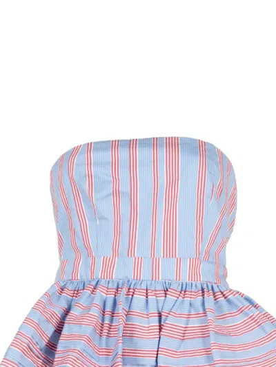 Hunter Vera Strapless Top In Seaside Stripe In Multi