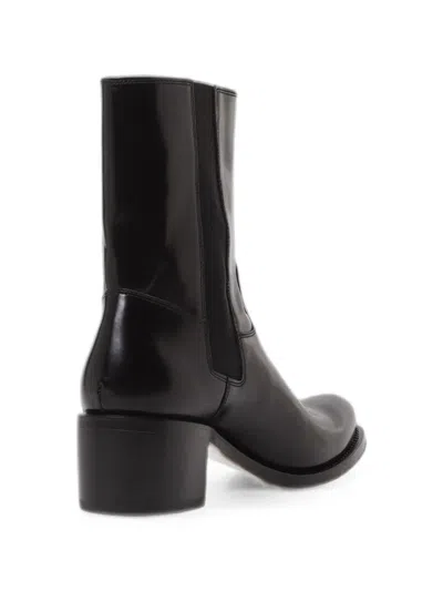 Premiata Elasticated-panel Boots In Black