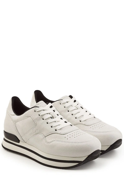 Hogan Leather Sneakers In White