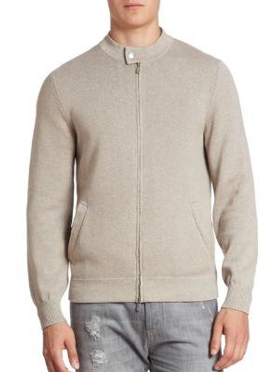 Brunello Cucinelli Farro Baseball Cardigan