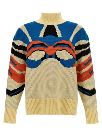 Bluemarble Multicolor Jacquard Sweaters In Multicolor