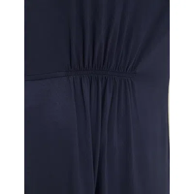 Bloomchic Plain Gathered Batwing Sleeve Ruffle T-shirt In Blue