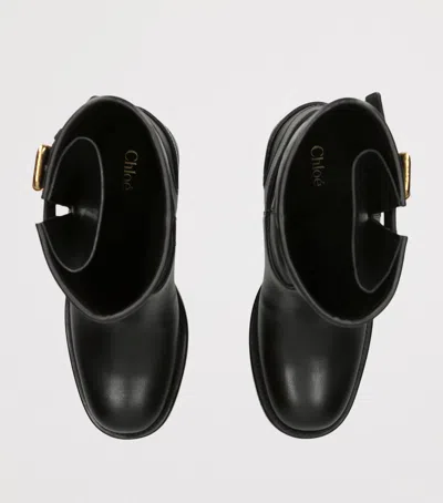 Chloé Leather Dakota Ankle Boots 60 In Black