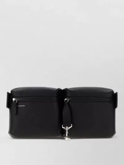 Givenchy Canvas Belt Bag Multipocket Adjustable Strap In Black