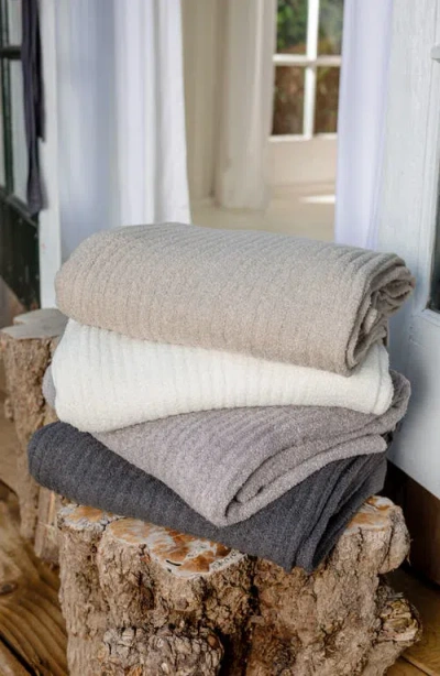 Barefoot Dreams Cozychic Light Ribbed Throw In Multi