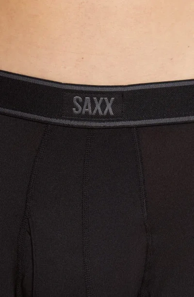 Saxx Assorted 3-pack Daytripper Comfort Stretch Boxer Briefs In Black