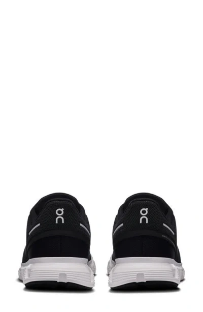 On Cloud 6 Sneaker In Black