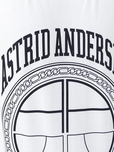 Shop Astrid Andersen Essential Logo T In White
