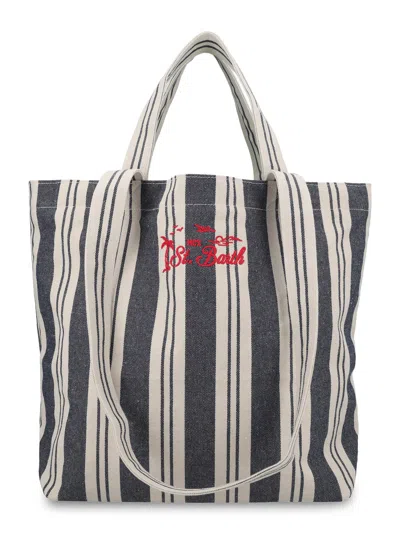 Mc2 Saint Barth Borsa Tote Essential Beach In Cotone In Multi