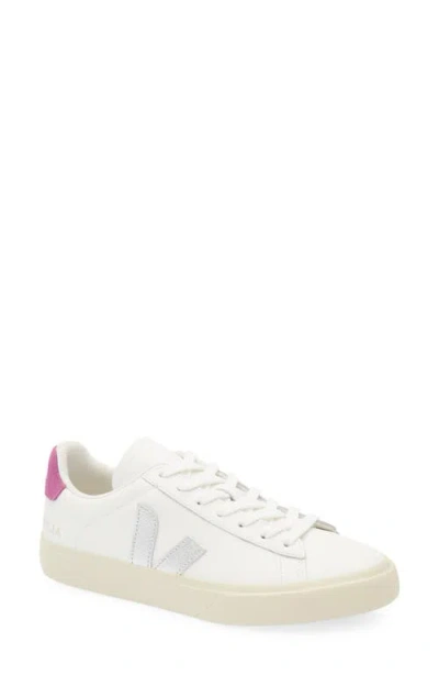 Veja Sneakers Campo Chromefree White Silver Ultraviolet In Multi