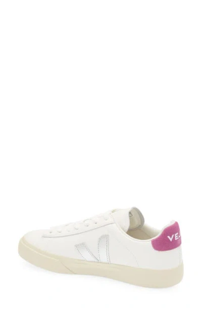 Veja Sneakers Campo Chromefree White Silver Ultraviolet In Multi