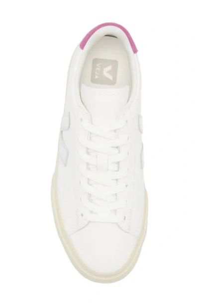 Veja Sneakers Campo Chromefree White Silver Ultraviolet In Multi