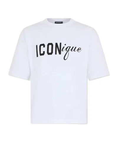 Dsquared2 Iconique Crew-neck T-shirt In Multi