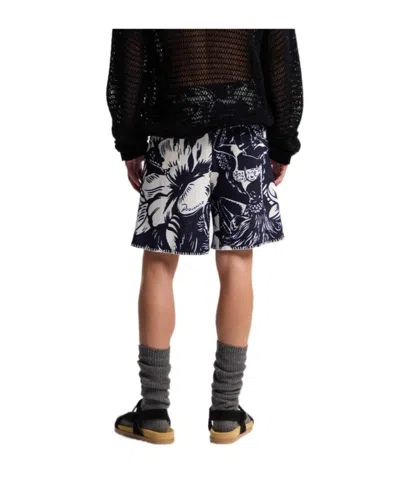 Dsquared2 Floral-pattern Shorts In Blue