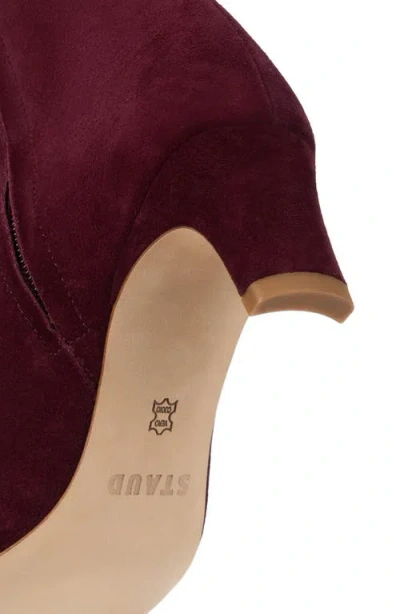 Staud Wally Ankle Boot In Burgundy