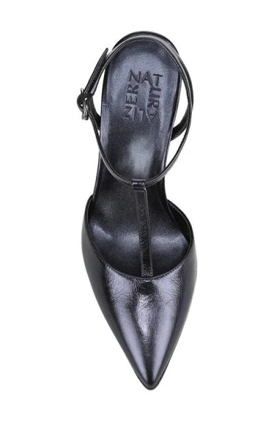 Naturalizer Astrid T-strap Pointed Toe Pump In Blue