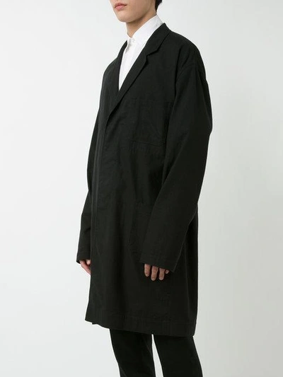 Shop Haider Ackermann Oversized Midi Coat In Black