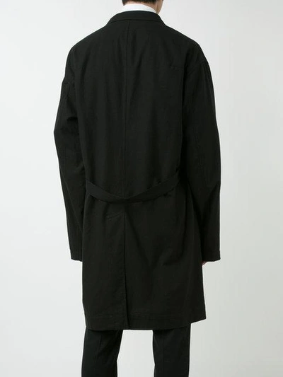 Shop Haider Ackermann Oversized Midi Coat In Black