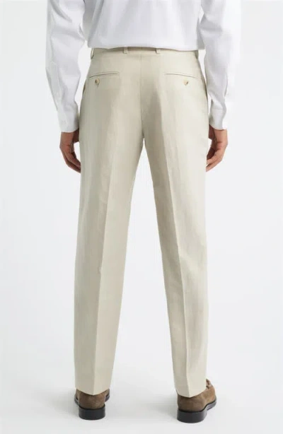 Open Edit Linen Blend Pants In Neutral
