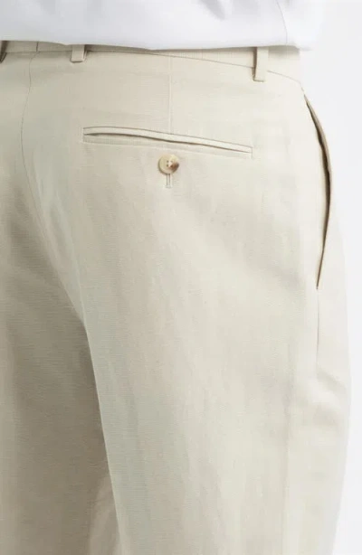 Open Edit Linen Blend Pants In Neutral