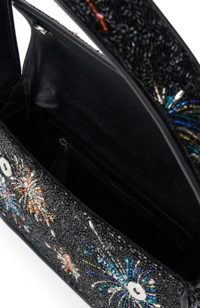 Staud Beaded-firework Shoulder Bag In Black