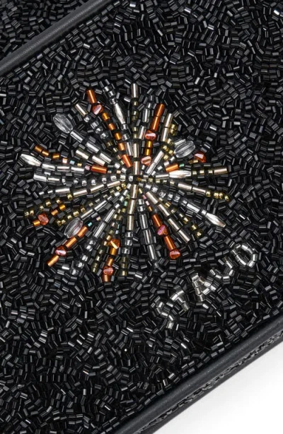 Staud Beaded-firework Shoulder Bag In Black