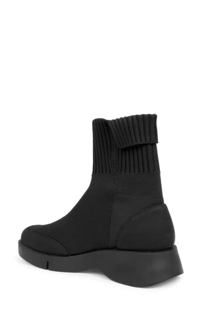 Aerosoles Flame Flatform Knit Bootie In Black