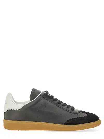 Isabel Marant Bryce Suede-trimmed Perforated Leather Sneakers In Multi