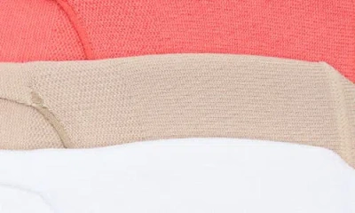 Zella Assorted 3-pack No-show Sneaker Socks In Red