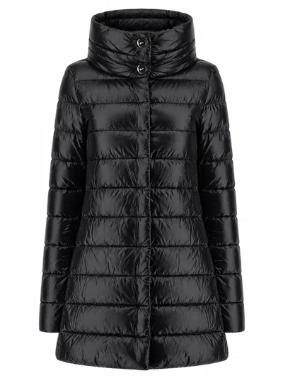 Herno Amelia Quilted High-neck Down Jacket In Black