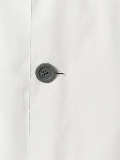Herno Classic Buttoned Coat In Neutrals