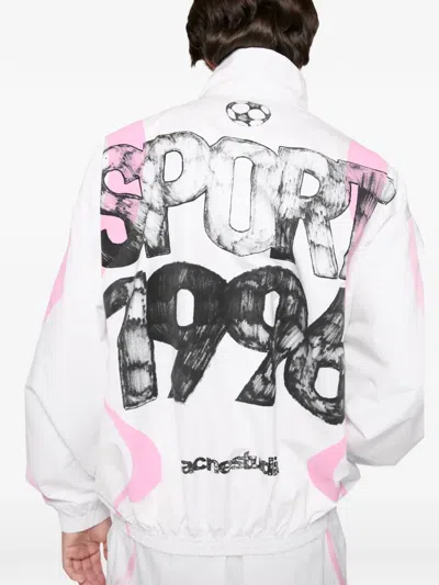 Acne Studios Technical Jacket With Logo In Multi