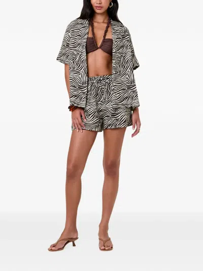 Nicholas Sonora Shirt Graphic Zebra In Multi