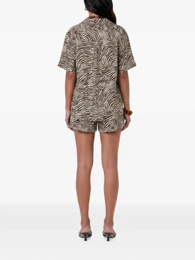 Nicholas Sonora Shirt Graphic Zebra In Multi