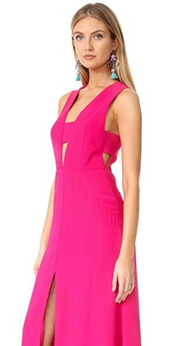 Shop Jill Jill Stuart Cutout V Neck Gown In Rose Blossom