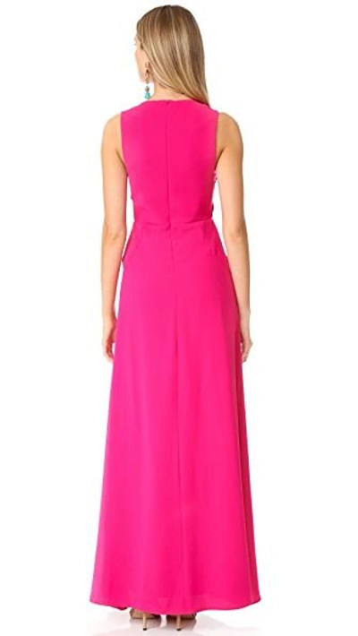 Shop Jill Jill Stuart Cutout V Neck Gown In Rose Blossom