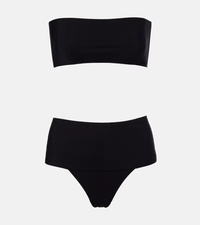Alaïa Stretch-jersey Bikini In Black