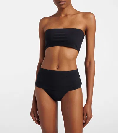 Alaïa Stretch-jersey Bikini In Black