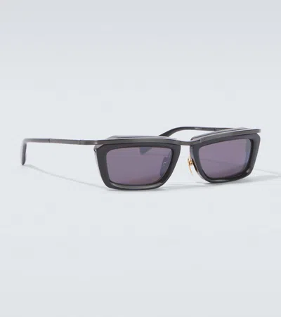 Jacques Marie Mage X Haider Ackermann Gaspard Rectangular Sunglasses In Black
