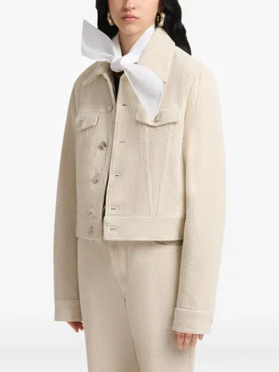 Marni Corduroy Button-up Jacket In Multi