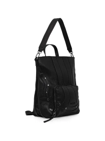Desigual Small Stud-embellished Backpack In Black
