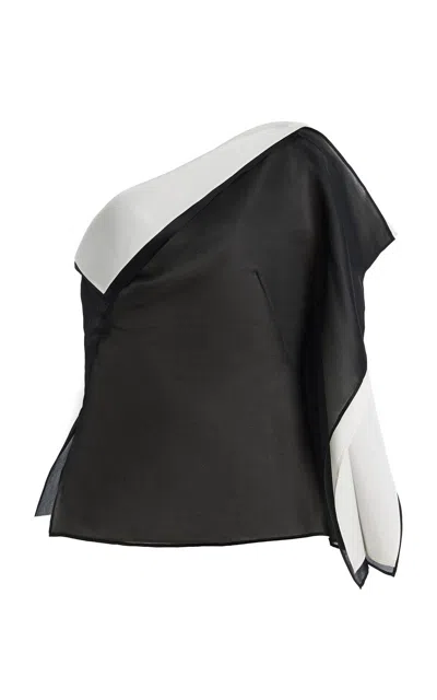 Rohe Sculptural Double-layered Top In Black