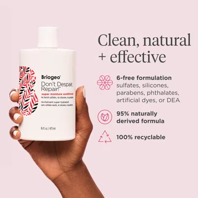 Briogeo Don't Despair, Repair! Super Moisture Conditioner For Dry + Damaged Hair 16 oz/ 473 ml In 16 Fl oz